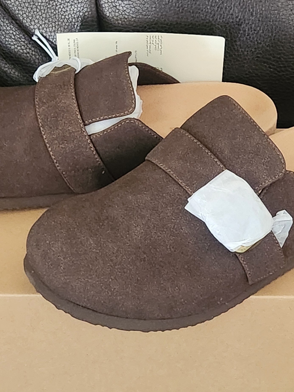 Men's Brown Suede Slip-On Clog - Casual Comfort